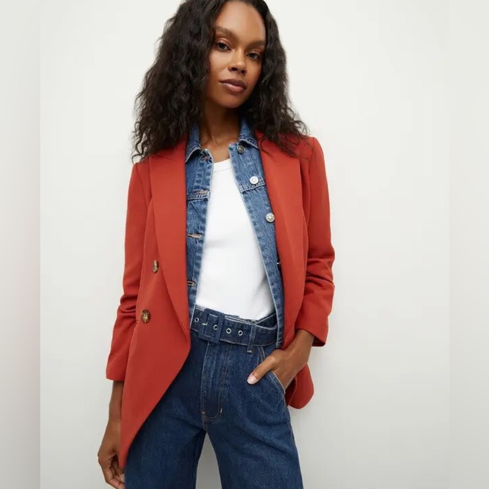 Veronica Beard﻿ Hirsh Dickey Jacket in Brick Red NEW